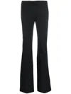 Blumarine Flared Trousers With Bow Detail In Black