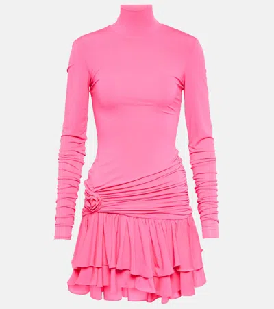 Blumarine Minikleid Aus Jersey In Pink