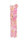 Blumarine Print Jersey Dress In Pink