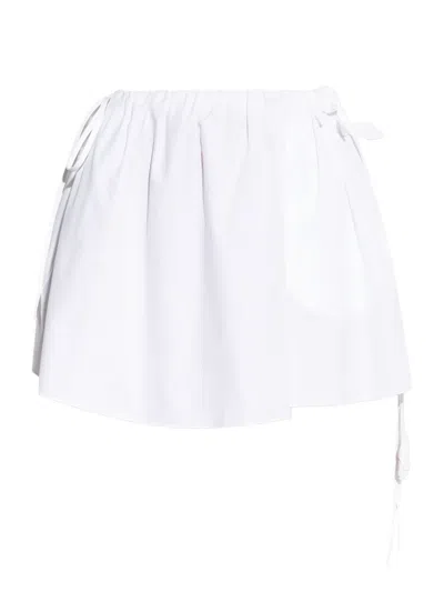 BLUMARINE FLORAL-APPLIQUÉ MINI SKIRT