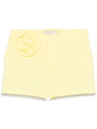 BLUMARINE FLORAL-APPLIQUÉ SHORTS