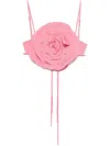 Blumarine Floral-appliqué Top In Pink