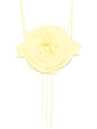 BLUMARINE FLORAL-APPLIQUÉ TOP