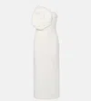 Blumarine Floral Embroidered Midi Dress In White