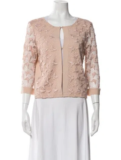 Pre-owned Blumarine Floral Print Jacket In Pink