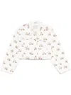 Blumarine Floral-print Jacket In White