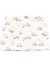 Blumarine Floral-print Mini Skirt In White