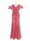 Blumarine Cotton Dress In Multi