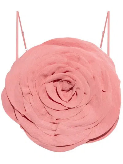 Blumarine Flower Top In Pink
