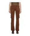 Blumarine Four-pocket Overalls And Casual Pants In Brown