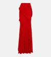 Blumarine Maxirock Aus Jersey In Lipstick Red