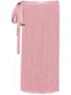 Blumarine Fringe Midi Skirt In R0120