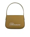 Blumarine Satin Handbag In Brown