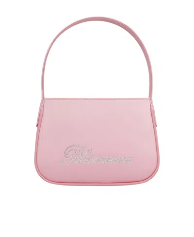 Blumarine Front Logo Handbag In Pink