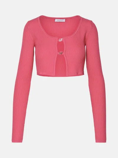 Blumarine Maglia Crop In Fuchsia