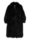 Blumarine Fur Coat In Black
