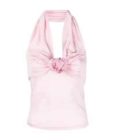 Blumarine Woman Top Pink Size 10 Viscose