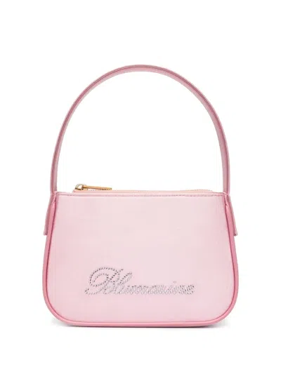 Blumarine Gem-logo Detail Mini Bag In Pink