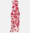 Blumarine Georg Dress Ruffle In Multicoloured