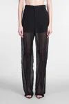 Blumarine Georgette Pants For Special Occasions In Black