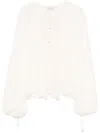 Blumarine Georgette Ruffled Blouse In White