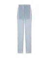 Blumarine Georgette Trousers In Blue