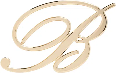 BLUMARINE GOLD 'B' SINGLE EARRING