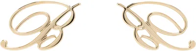 Blumarine Gold Mini Earrings In L0575 Light Gold