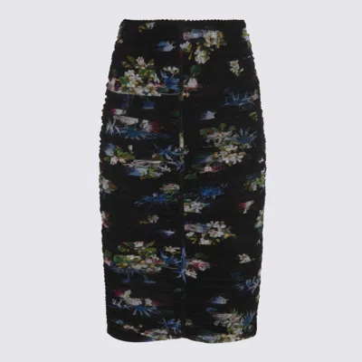 BLUMARINE BLUMARINE BLACK MIDI SKIRT