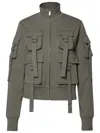 Blumarine Green Cotton Sweatshirt In Green