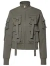 Blumarine Green Cotton Sweatshirt
