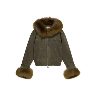 Blumarine Green Jackets - Bomber Jackets Women