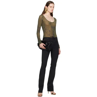 Blumarine Green Printed Jumpsuit