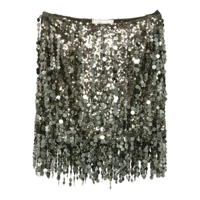 BLUMARINE BLUMARINE GREEN SKIRTS - STRAIGHT SKIRTS WOMEN