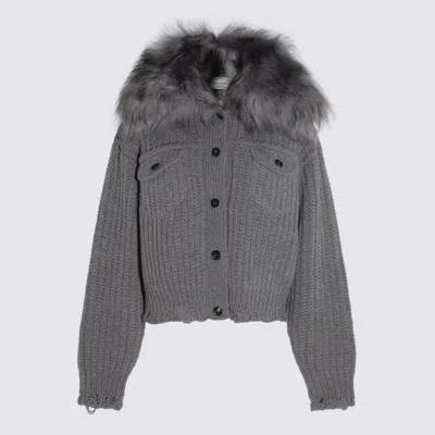 BLUMARINE GREY CASUAL JACKET