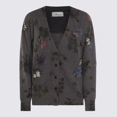 BLUMARINE GREY WOOL KNITWEAR