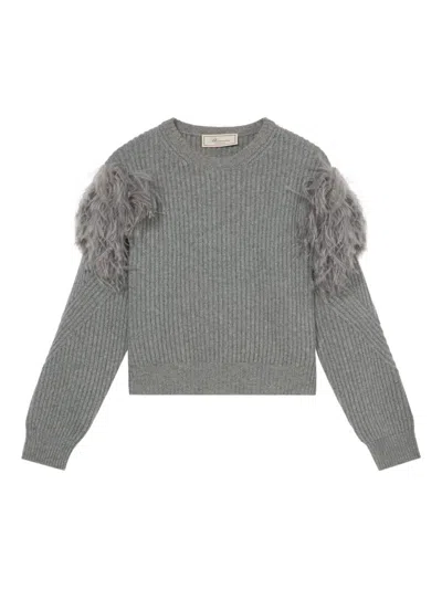BLUMARINE BLUMARINE GREY WOOL SWEATER