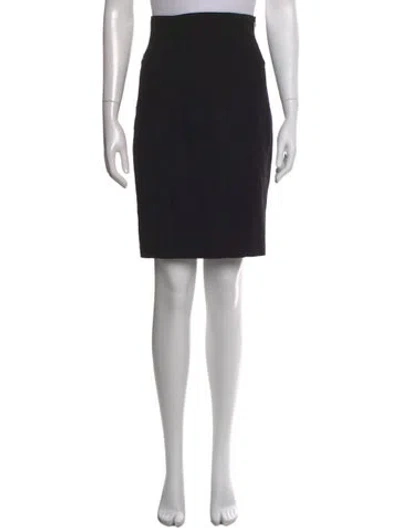 Pre-owned Blumarine Grosgrain Trim Mini Skirt In Black