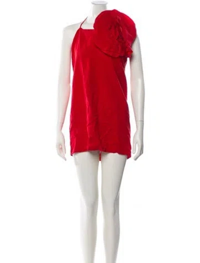 Pre-owned Blumarine Halterneck Mini Dress In Red