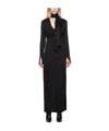 Blumarine Hanging Collar Long-sleeved Dress In Black