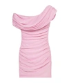Blumarine Pink One-shoulder Maxi Dress In Pink