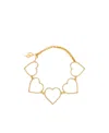 Blumarine Heart-chocker Necklace In Yellow