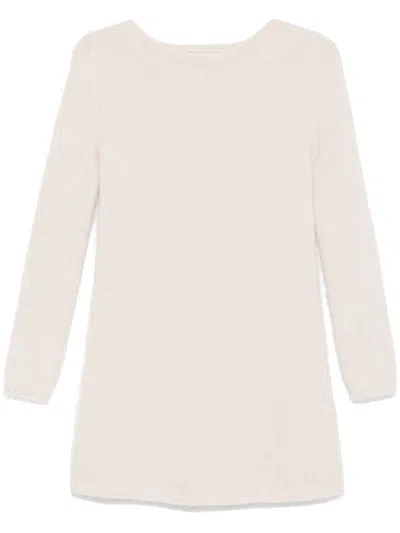 Blumarine Heart Cut-out Jumper In Neutrals