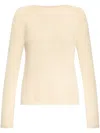 Blumarine Heart-detail Knitted Jumper In Neutrals