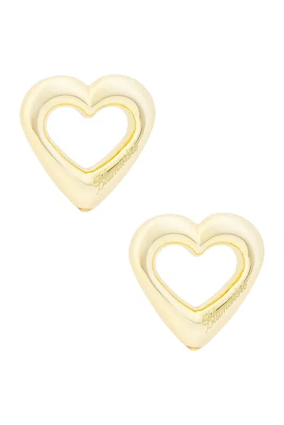 Blumarine Heart Earrings In Gold