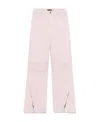 Blumarine High-rise Wide-leg Jeans In Pink