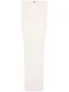 Blumarine High-waist Gathered Maxi Skirt In White