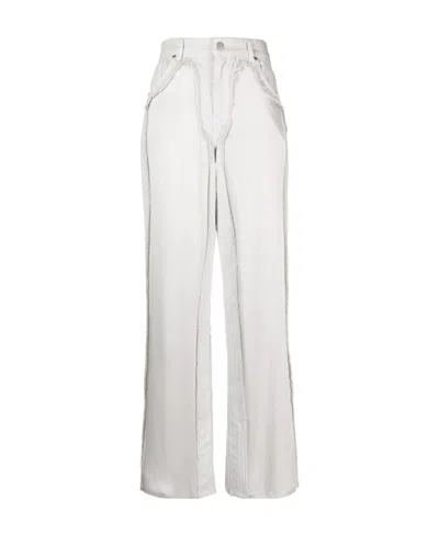 BLUMARINE BLUMARINE FRAYED-EDGE JEANS