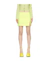Blumarine Yellow Polyester Mini Skirt In Yellow
