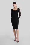 Blumarine Long Dress In Black